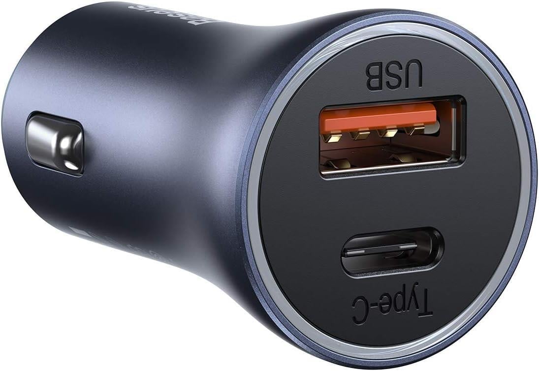 Baseus Golden Connector Pro U+C 40W Araç Şarjı-Koyu Gri