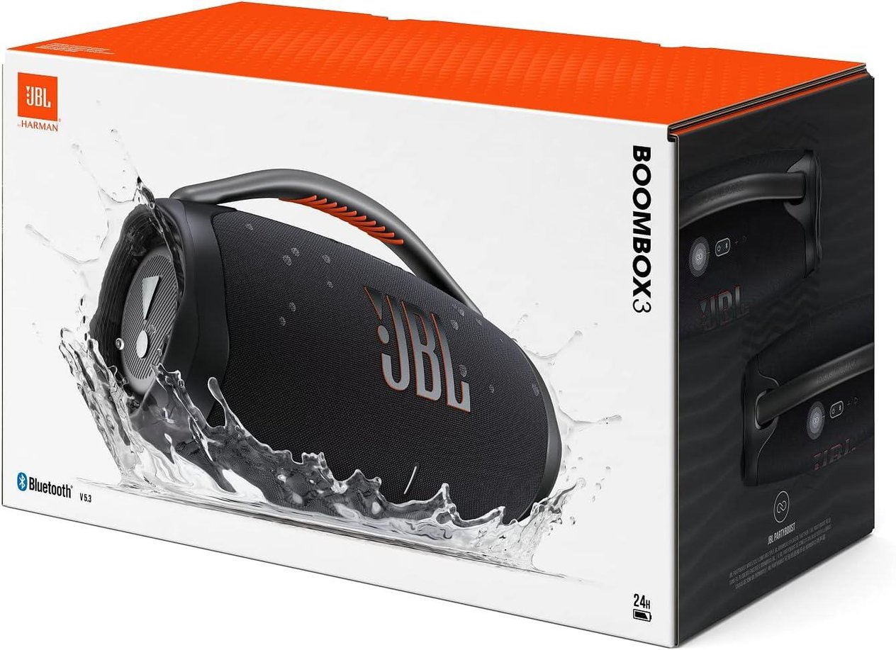 JBL Boombox 3 Bluetooth Hoparlör IP67 - Siyah 