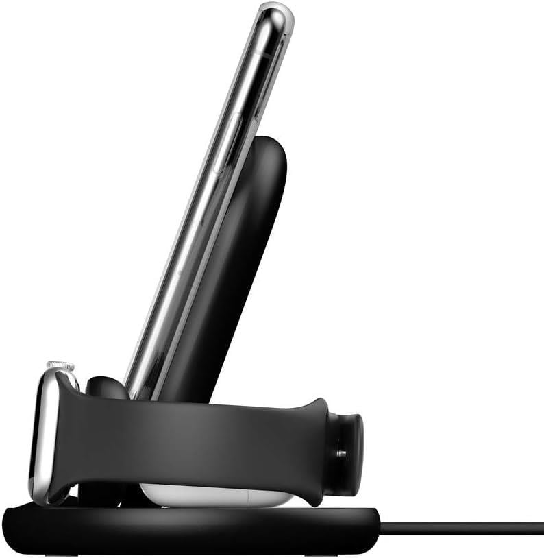 Belkin 3 in 1 Apple Ürünleri için Kablosuz Şarj Cihazı - Siyah Wız001vfbk 