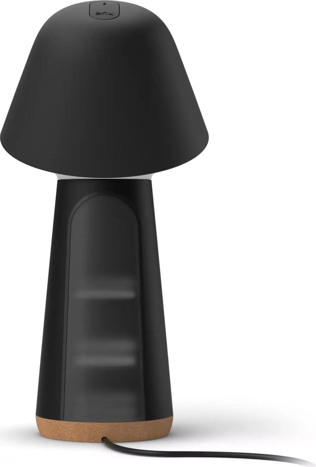 Philips Hue Twilight Akıllı Uyku ve Uyanma Lambası, Beyaz ve Renkli Işık, Alexa, Apple Home ve Google Assistant Uyumlu, Siyah