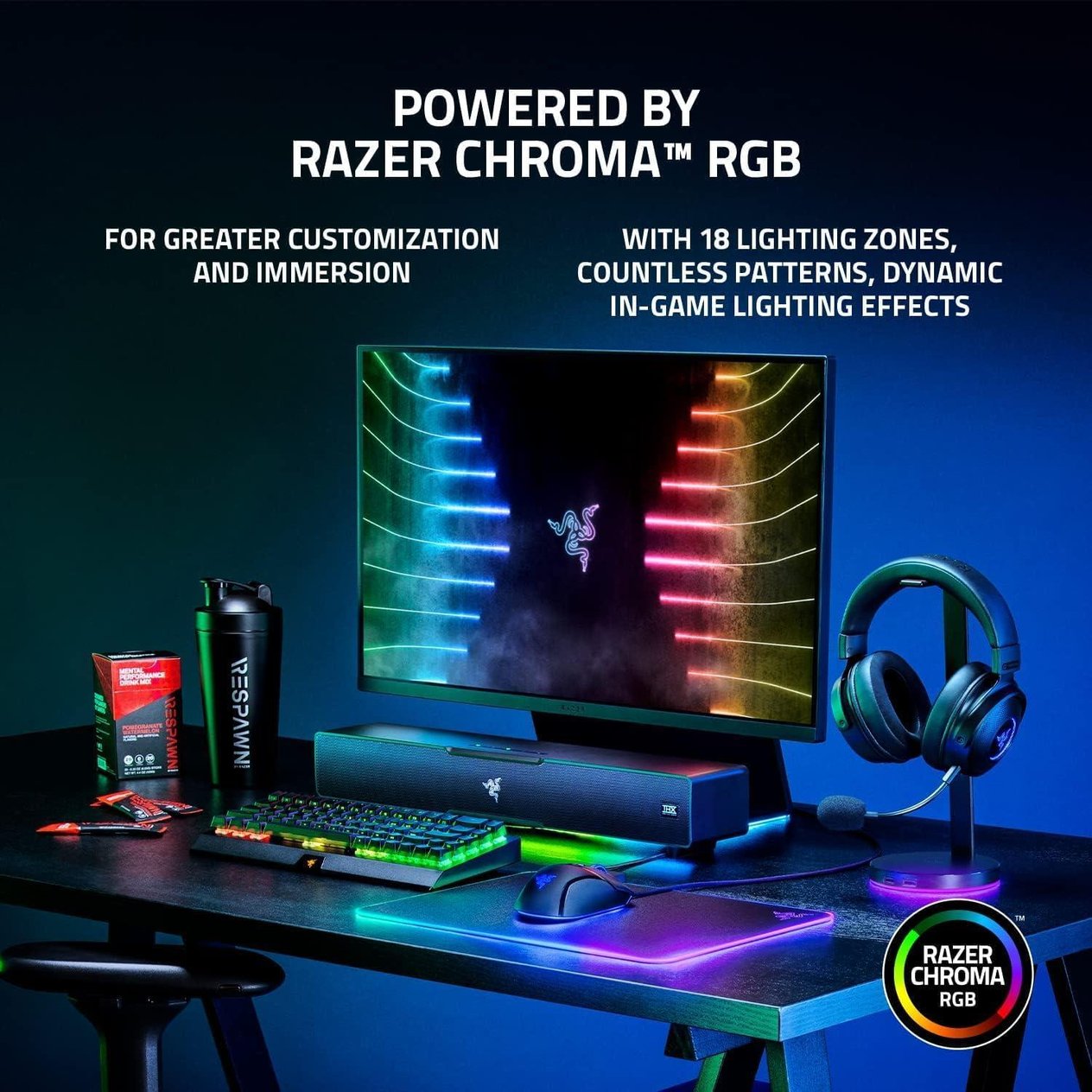 Razer Leviathan V2 - RGB Chroma Subwoofer'lı PC Oyun Soundbar