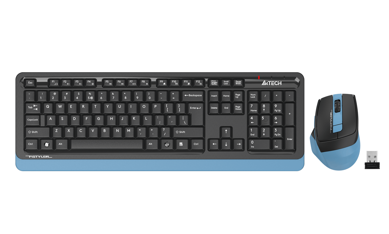 A4-Tech FG1035 Kablosuz Q Klavye Mouse Set - Mavi