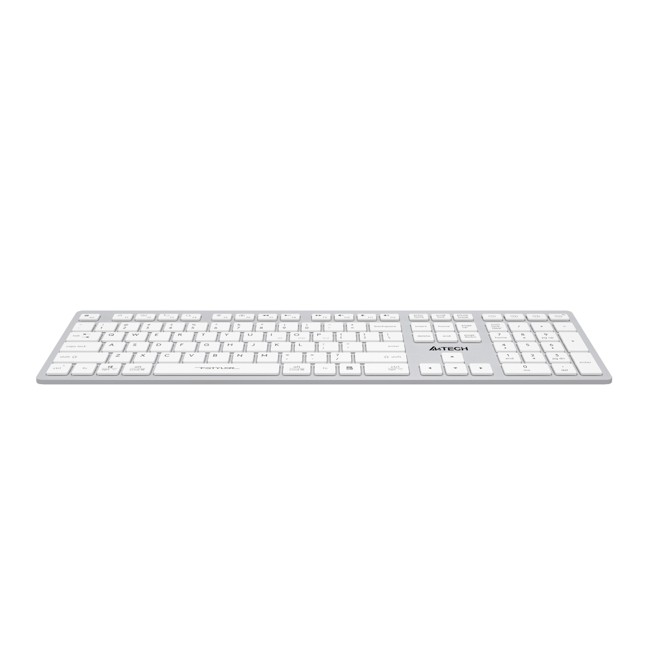 A4-Tech FBX50C Şarj Edilebilir Bluetooth Q Kablosuz Klavye - Beyaz