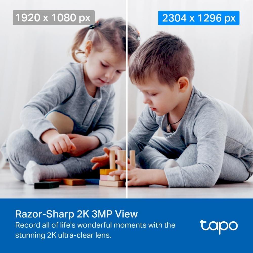 TP-LINK Tapo C210 360 Derece 2K UHD Yatay/Dikey Hareketli Wi-Fi Güvenlik Kamerası + Sandisk 64 Gb Hafıza Kartı