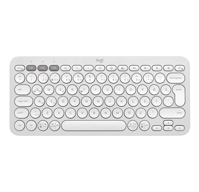 Logitech K380s Pebble Keys 2 BT Klavye Beyaz
