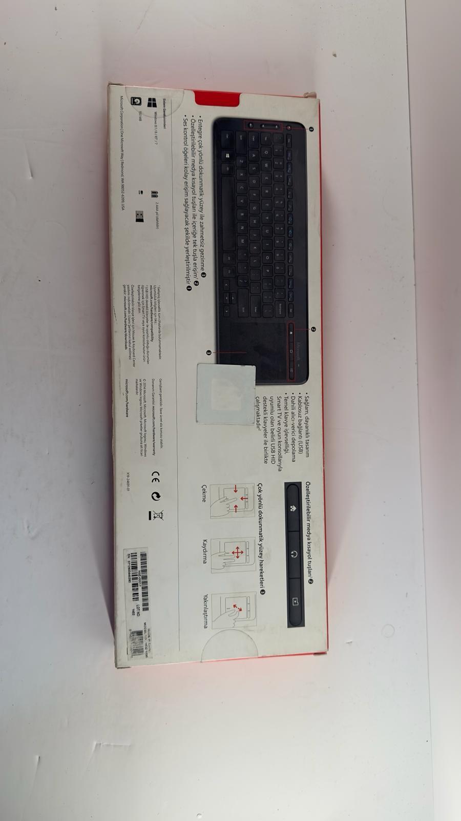 OUTLET Microsoft N9Z-00017 All-In-One Media Keyboard, Türkçe Q Klavye