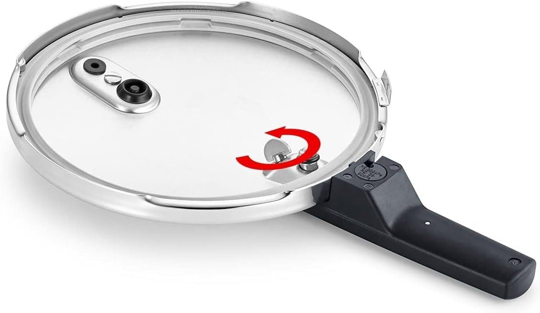 Fissler Vitaquick Green/Düdüklü Tencere Seti, 5 Parçalı (6 l - Ø 22 cm & Hızlı Kızartma Tavası 3,5 l - Ø 22 cm) Metal Kapak, Cam Kapak, Ek - İndüksiyon