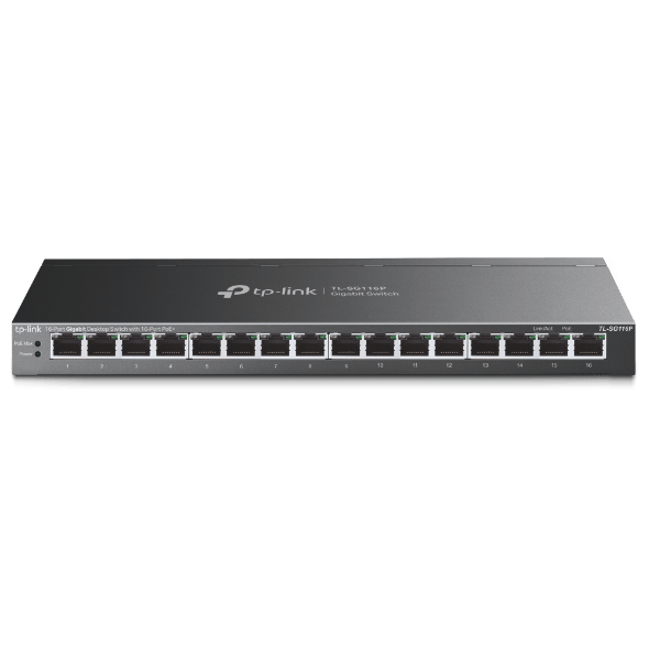 TP-LINK TL-SG116P 16-PORT WITH 16-Port PoE+ GIGABIT SWITCH