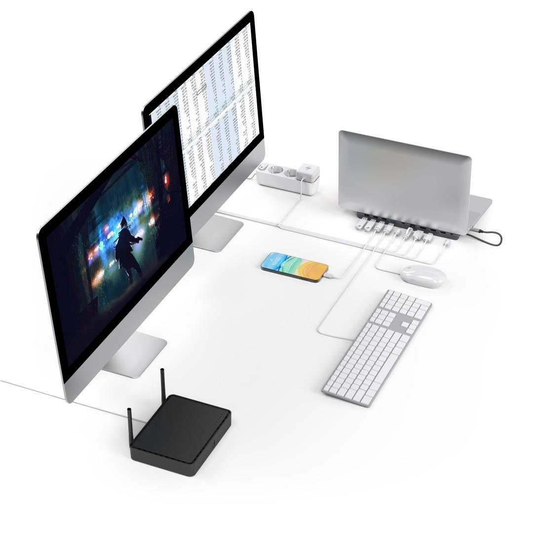 Hama USB-C 10 port 4xUSB-A,2xUSB-C,HDMI,LAN Dock Station