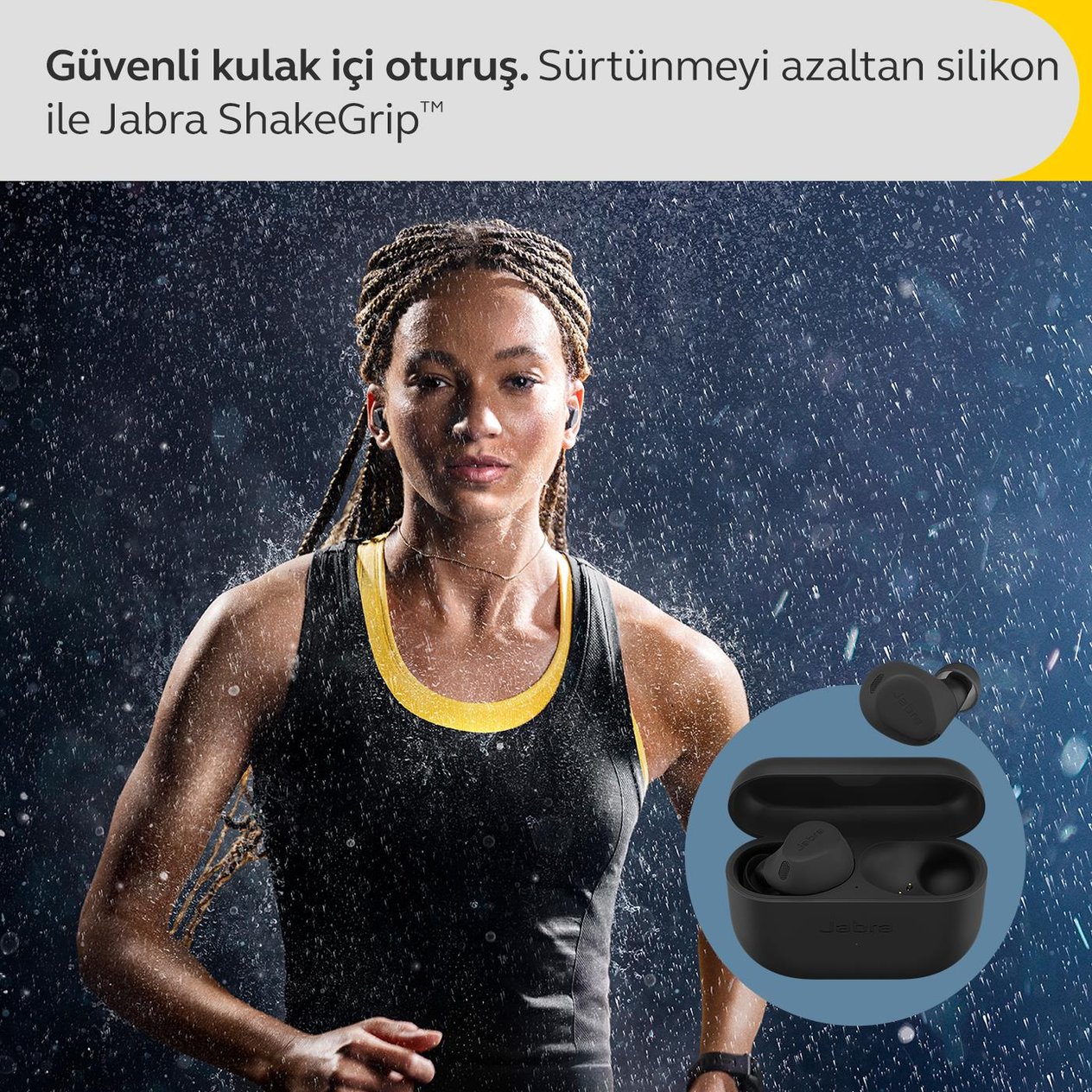 Jabra Elite 8 Active Bluetooth Kulaklık (Toz-Su-Ter Geçirmez) - Siyah