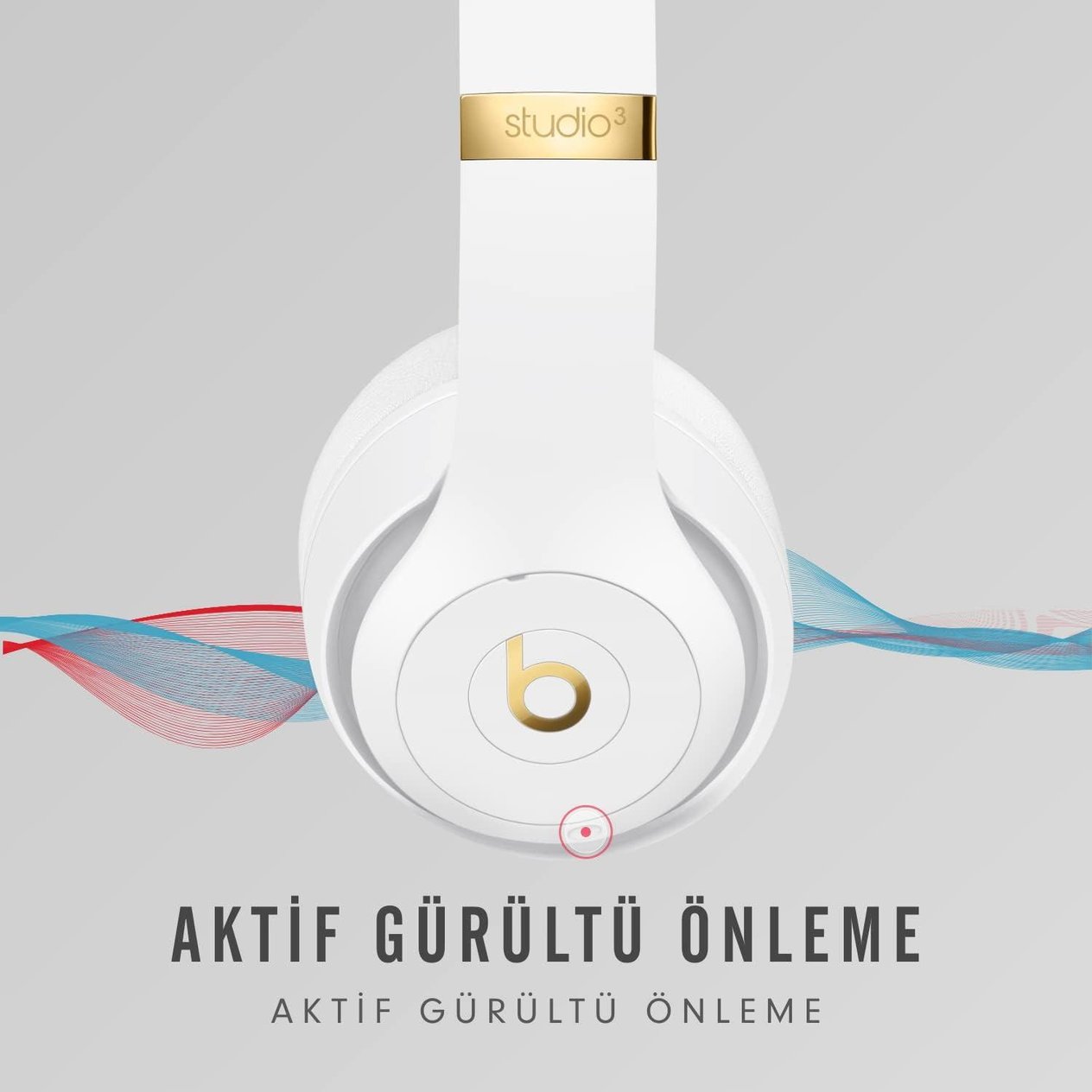 Beats Studio 3 MX3Y2EE/A ANC Beyaz Kulak Üstü Bluetooth Kulaklık