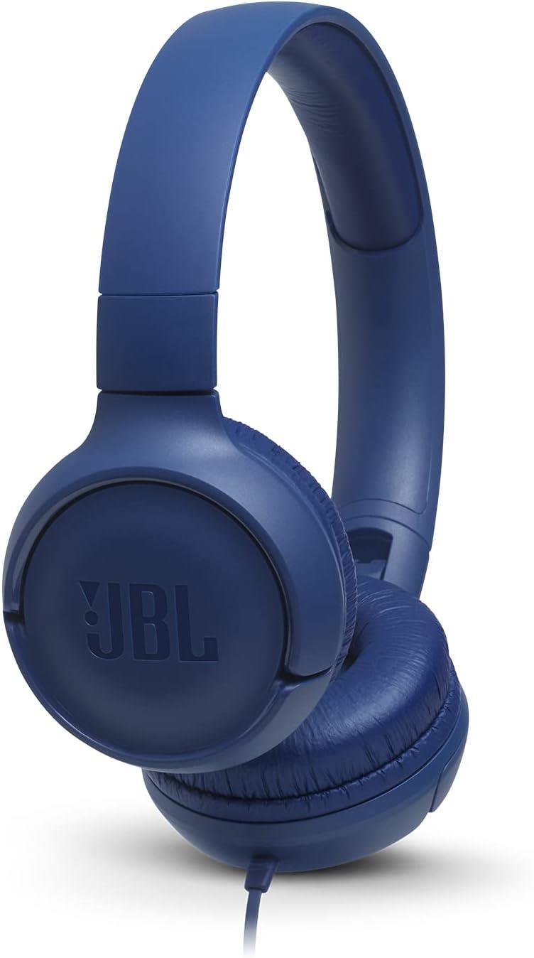JBL Tune 500 Kulaküstü Kablolu Kulaklık - Mavi