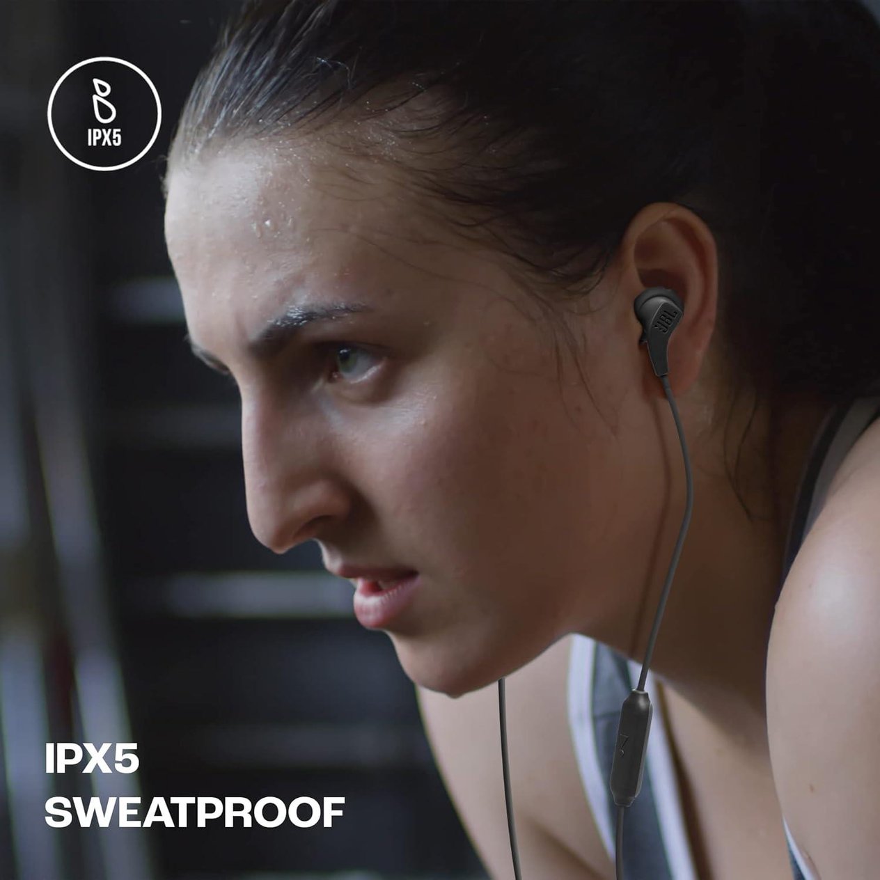 JBL Endurance Run2 Kablolu Kulaklık IE CT - Siyah