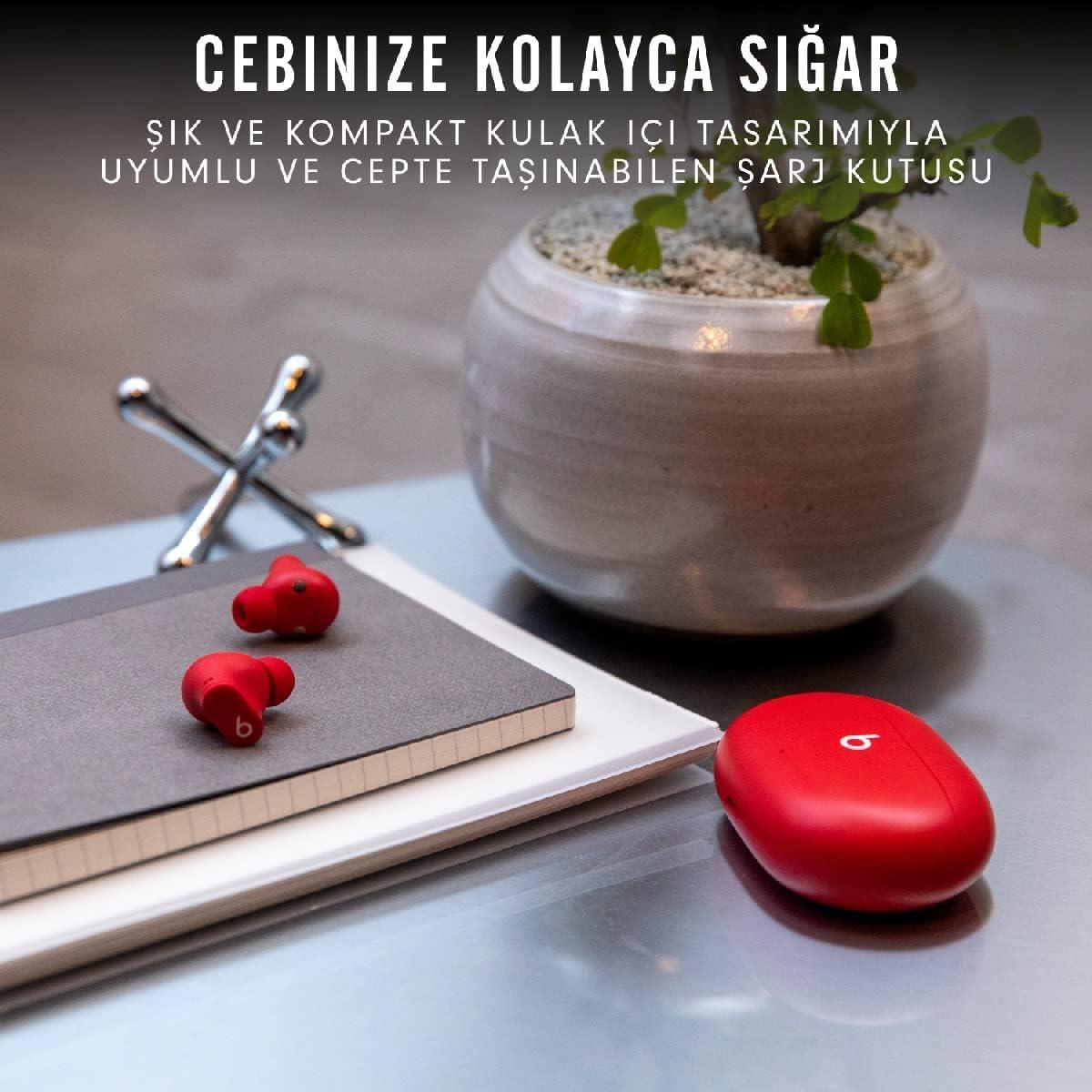 Beats Studio Buds, Gürültü Önleme Özellikli Gerçek Kablosuz Kulak İçi Kulaklık - Kırmızı