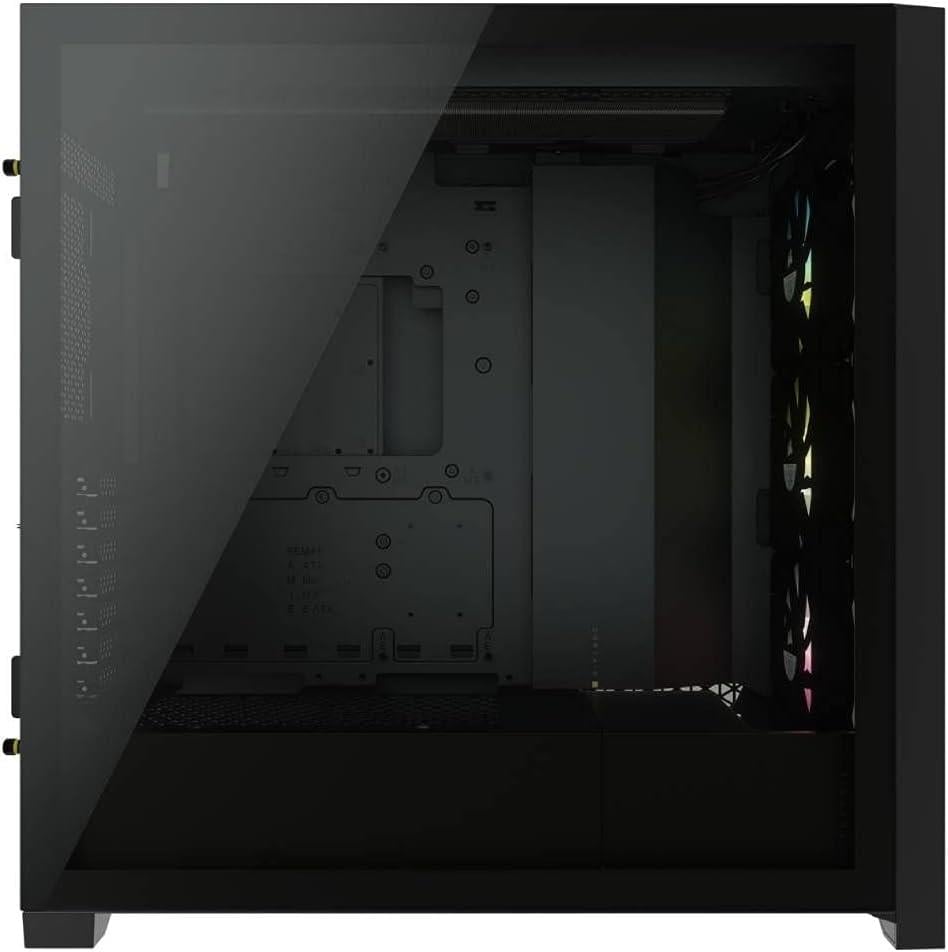 Corsair iCUE 4000X RGB 750W PSU CX750F 80+ Bronze Tempered Glass Mid Tower Bilgisayar Kasası Siyah CC-9020133-EU