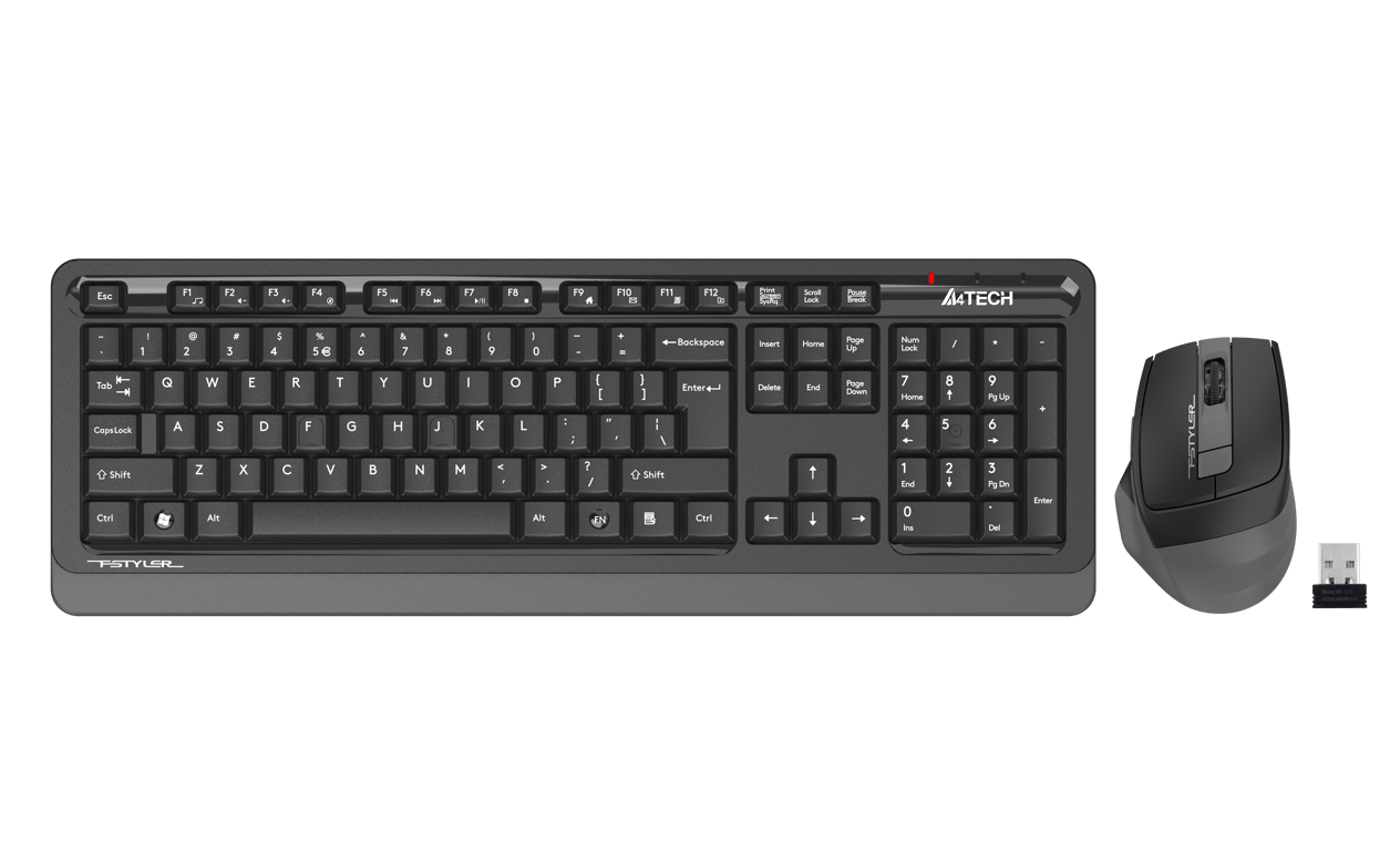 A4-Tech FG1035 Kablosuz Q Klavye Mouse Set - Gri