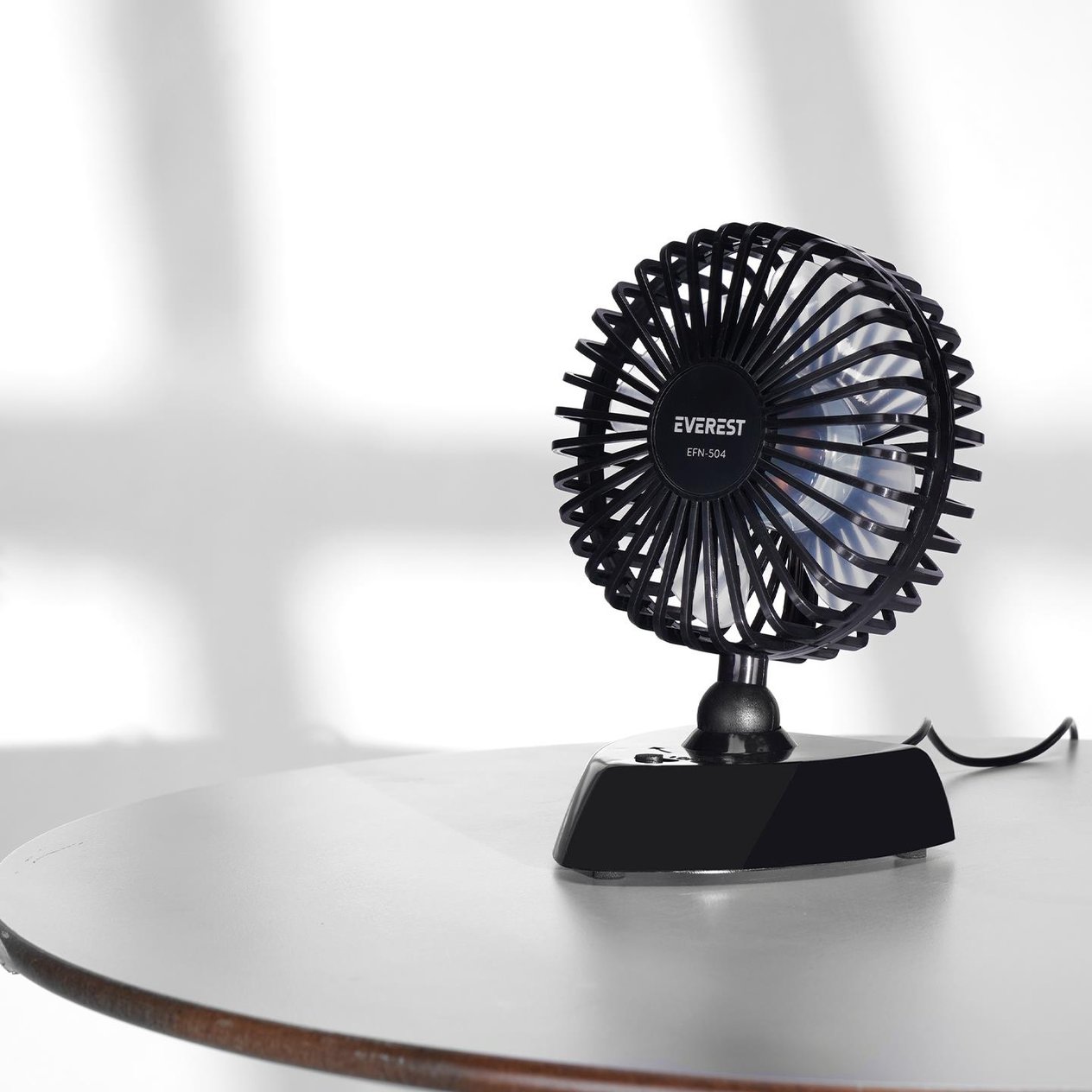 Everest EFN-504 Taşınabilir Masaüstü Siyah USB Fan