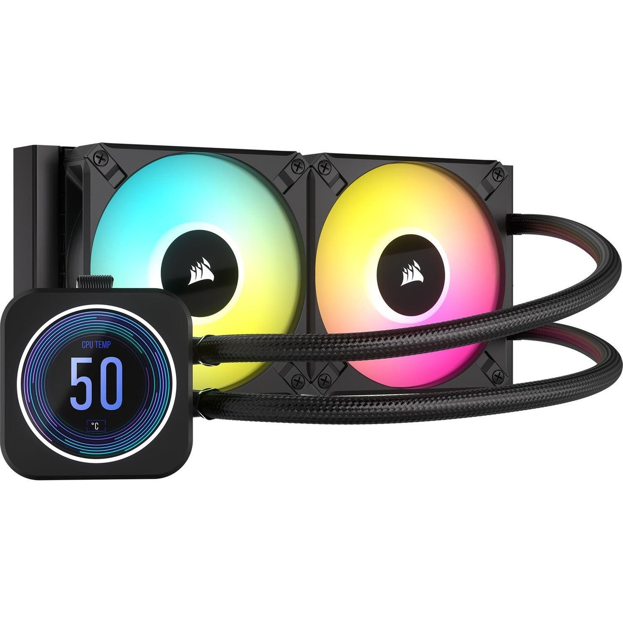 Corsair iCUE H100i ELITE LCD XT Display 240mm Liquid CPU Soğutucu Siyah CW-9060074-WW