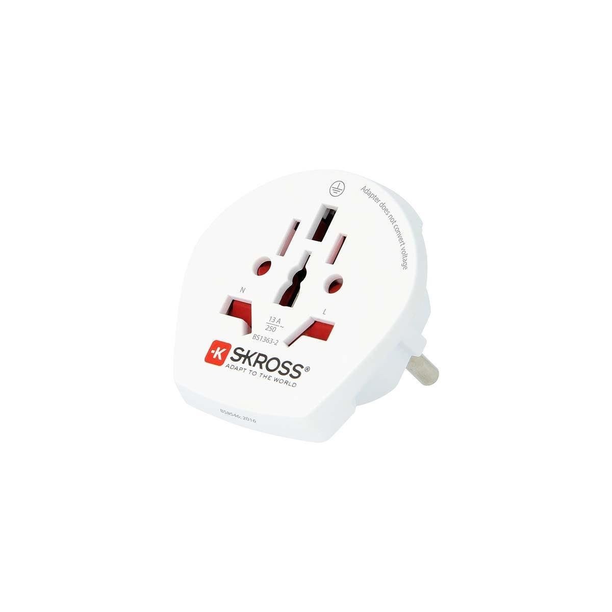 SKROSS Seyahat Adaptörü,1.500.211-E,World to Europe,Beyaz