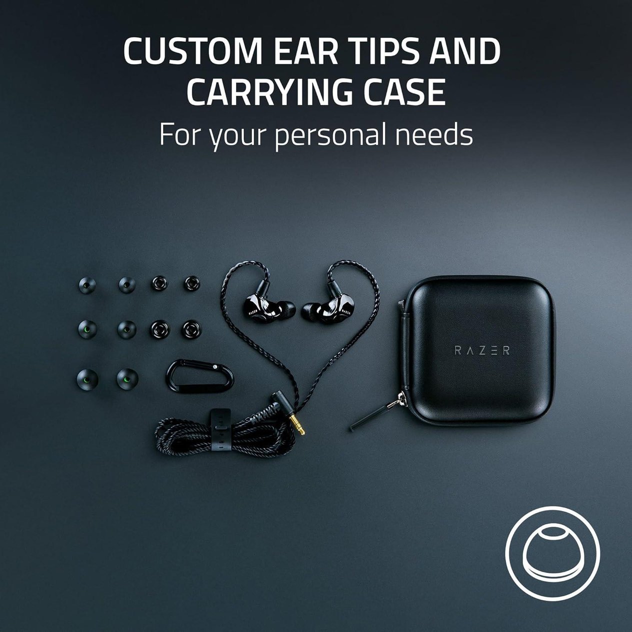 Razer Moray - 24/7 Streaming Ergonomik Kulak içi Kablolu Kulaklık - RZ12-04450100-R3M1
