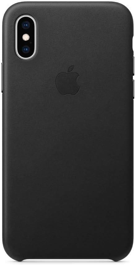 Apple iPhone XS Deri Kılıf Siyah