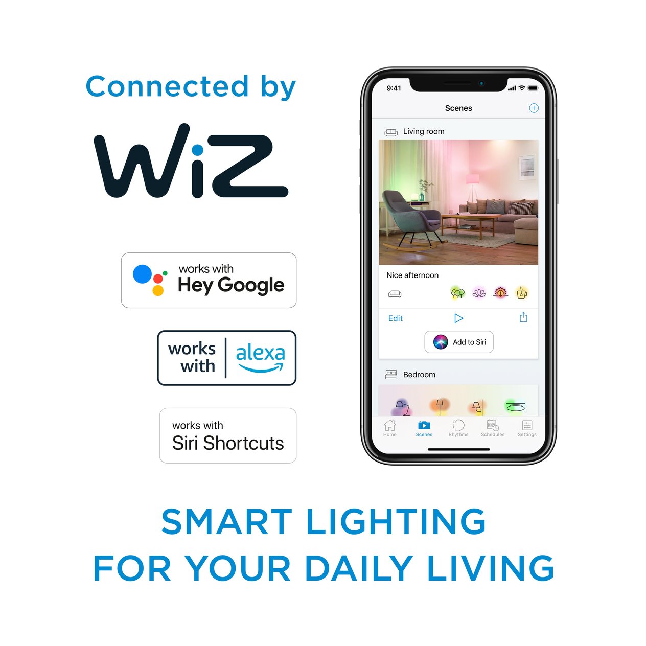 Philips WiZ E27 60W LED Cool white, RGB & warm white A60 Akıllı Ampul
