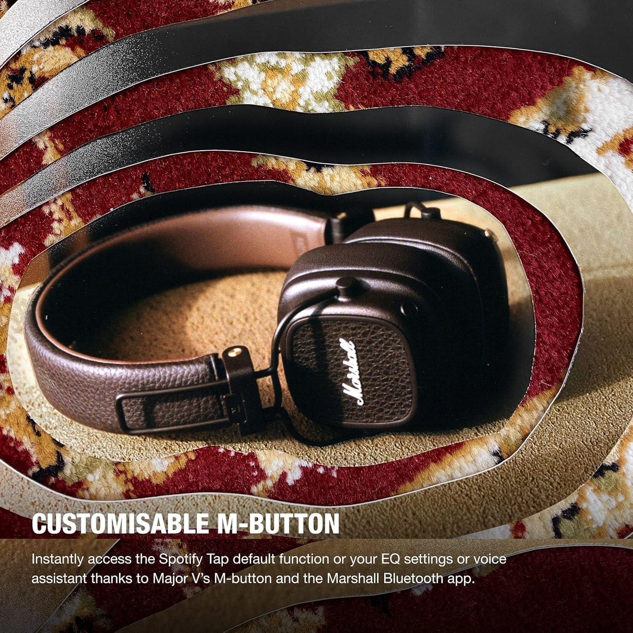 Marshall Major V Bluetooth Kulaküstü Kulaklık, Brown 