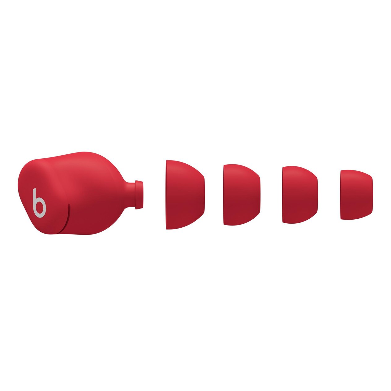 Beats Solo Buds - Kablosuz Bluetooth Kulak İçi Kulaklık, Şeffaf Kırmızı
