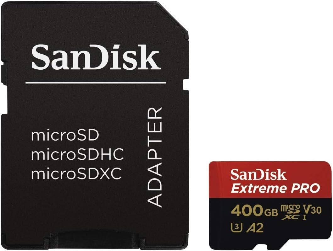 SanDisk Extreme Pro 400GB Micro SDXC UHS-I U3 A2 V30 Hafıza Kartı SDSQXCZ-400G-GN6MA