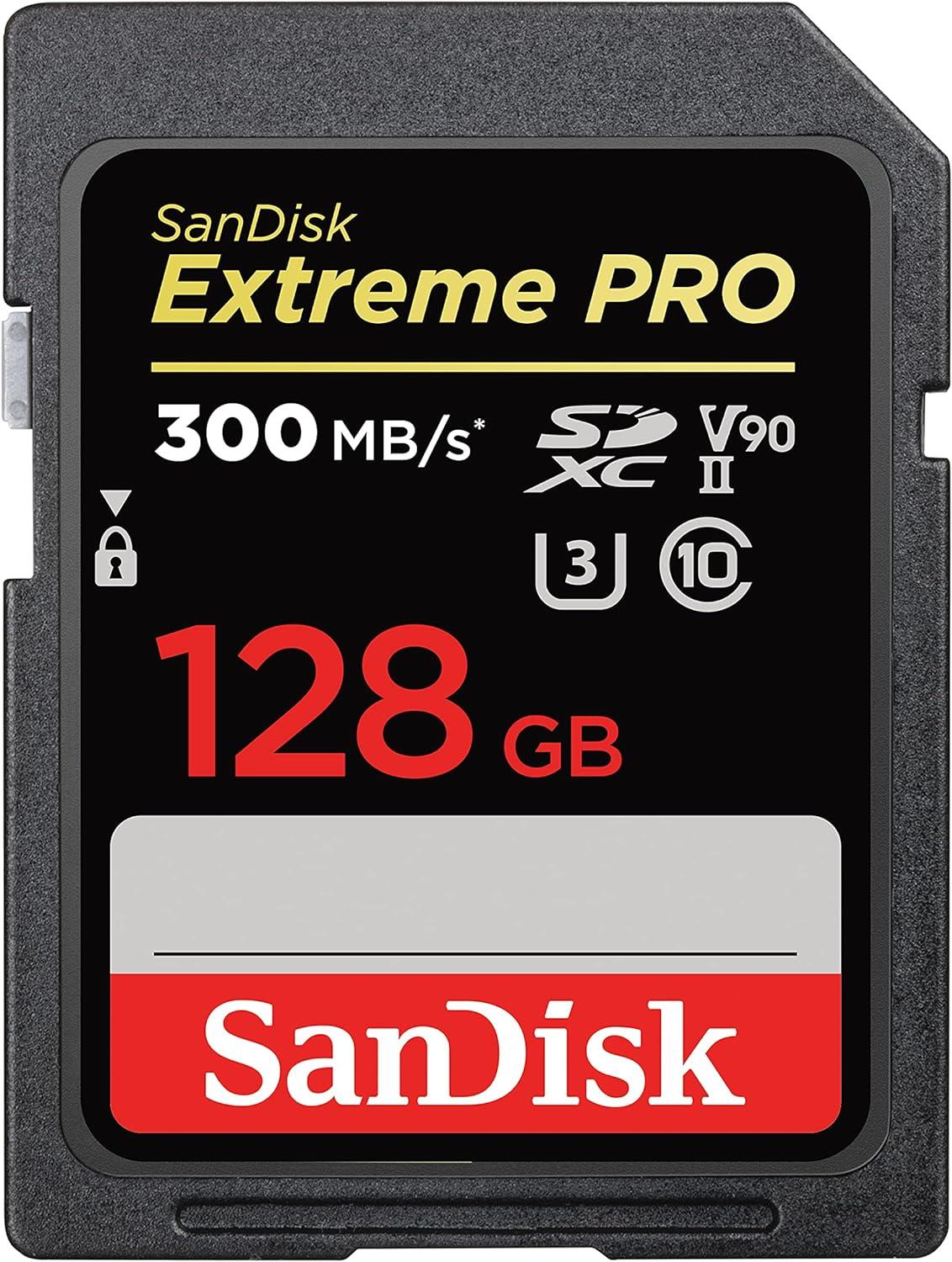 Sandısk 128GB SD Kart 300MB/s Extreme Pro Hafıza Kartı SDSDXDK-128G-GN4IN 