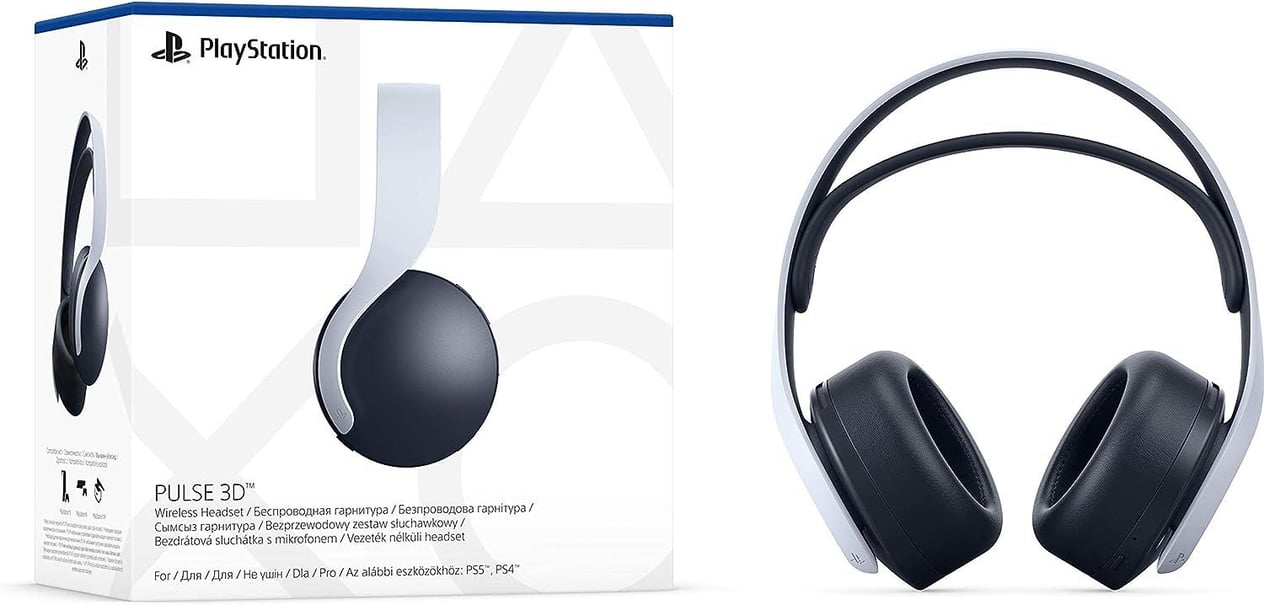Sony Playstation 5 Pulse 3D Kablosuz Mikrofonlu Kulak Üstü Oyuncu Kulaklığı, Beyaz ( Bilkom Garantili )