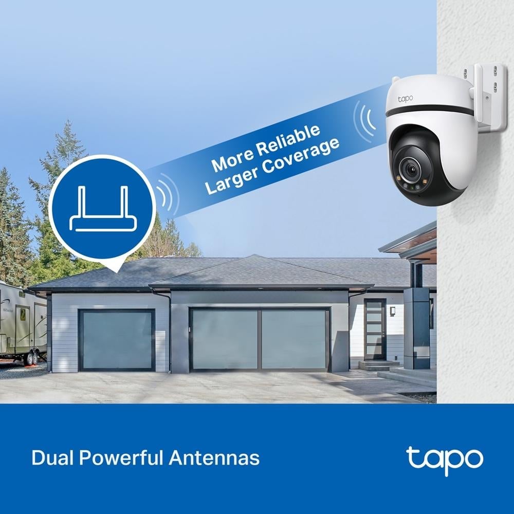 TP-Link Tapo C520WS 2K QHD Outdoor IP66 Pan/Tilt Wi-Fi Güven Kamerası 