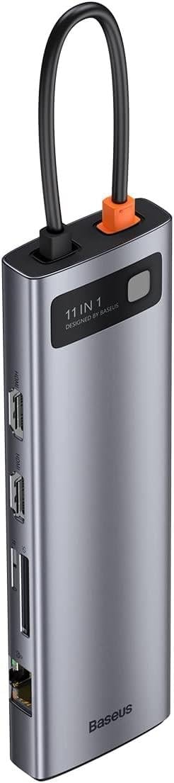 Baseus Metal Gleam 11in1 Multifonksiyonel Type-C Hub Dock Station