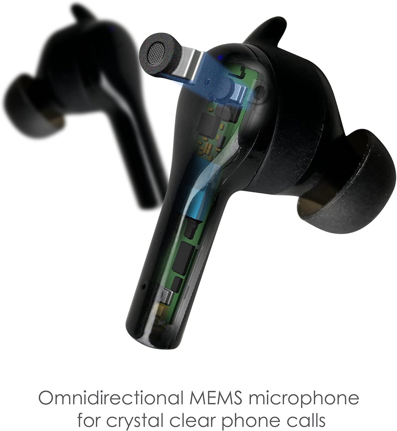 Boompods Bassline GO, TWS Bluetooth Kulaklık, Siyah