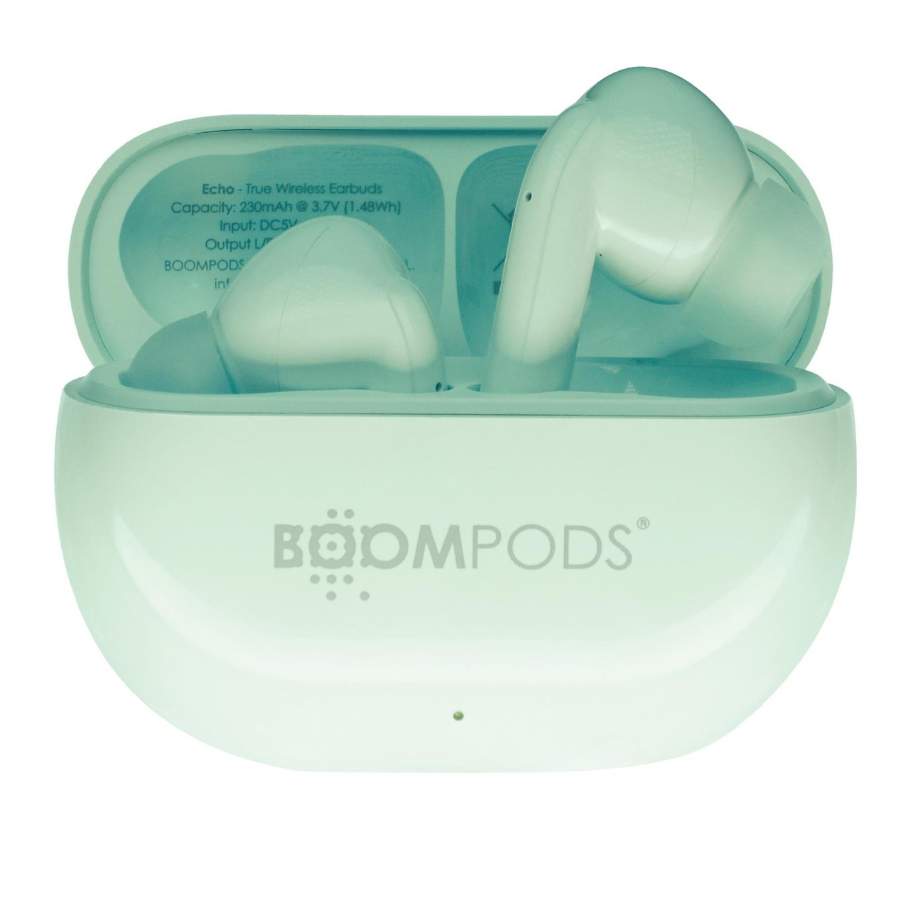 Boompods Echobuds, TWS Bluetooth Kulaklık, Mint Yeşili