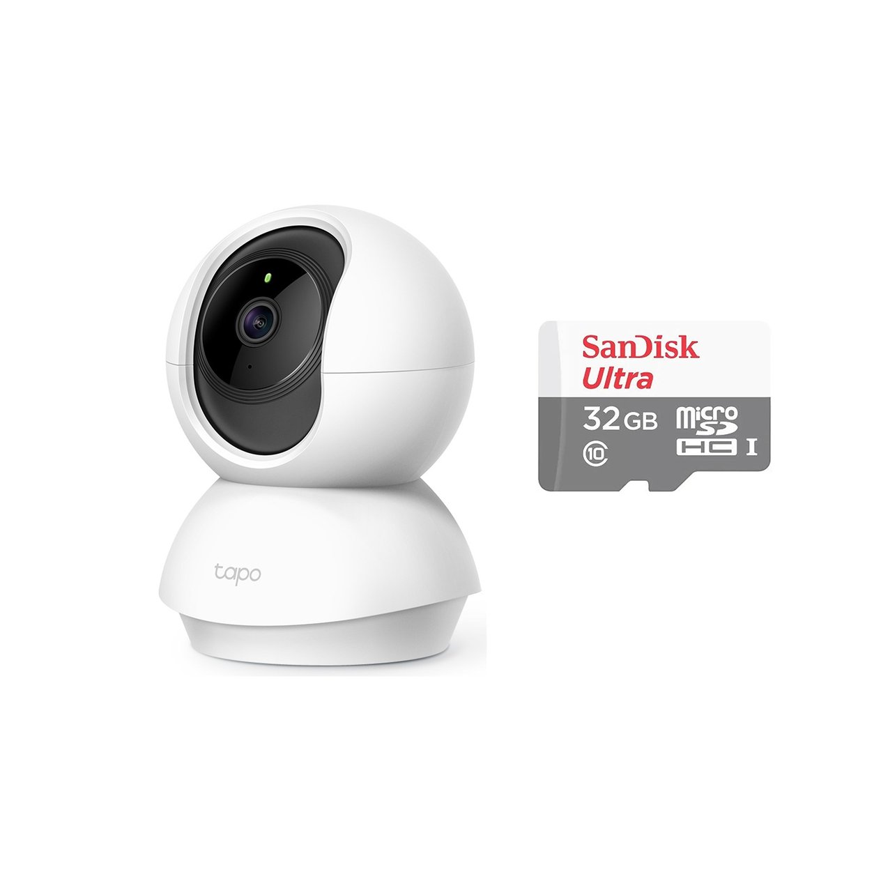 TP-LINK Tapo C200 Full Hd 1080p Gece Görüşlü 128gb Micro Sd Kamera ve  Sandisk Ultra 32GB 100MB/S Microsdhc Uhs-I Hafıza Kartı