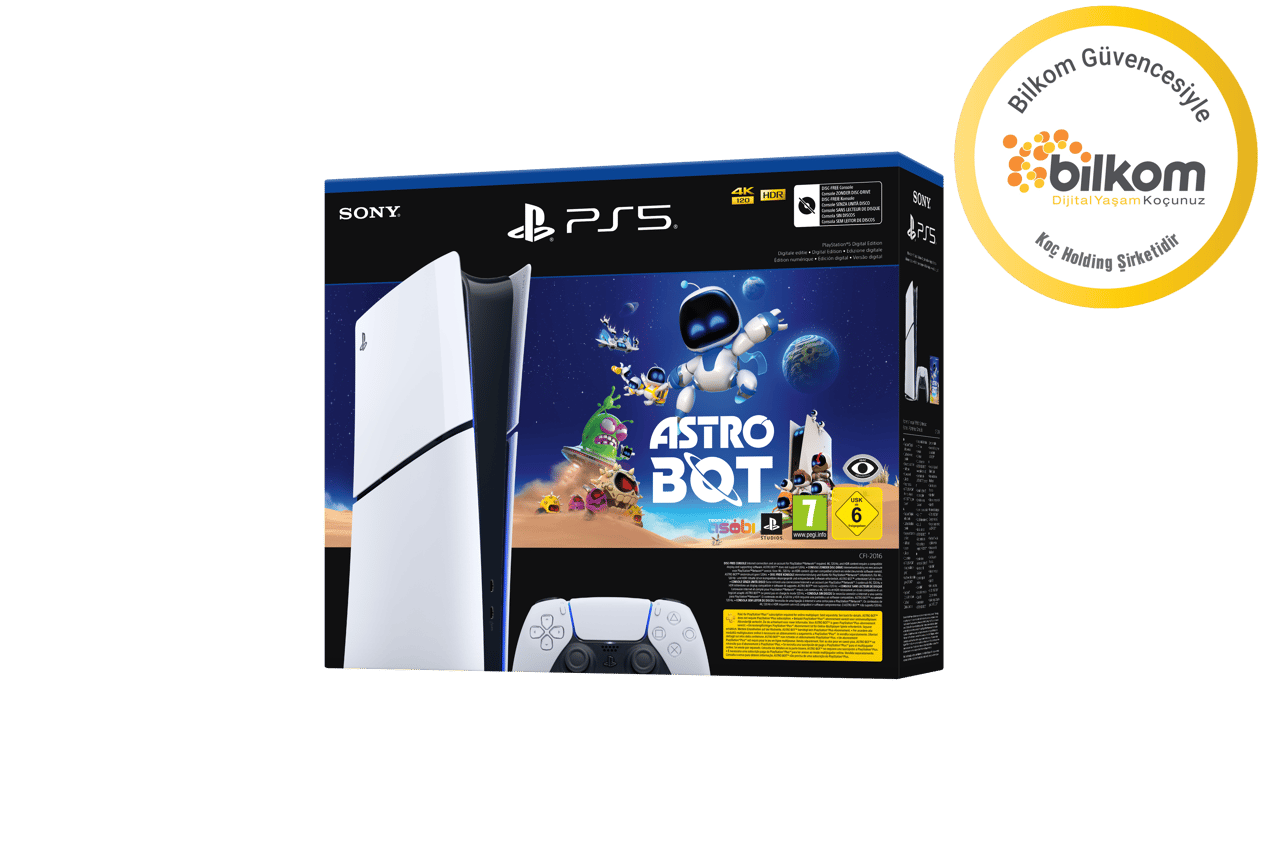 Sony Playstation 5 Digital - Astro Bot Oyun Hediyeli (Bilkom Garantili)