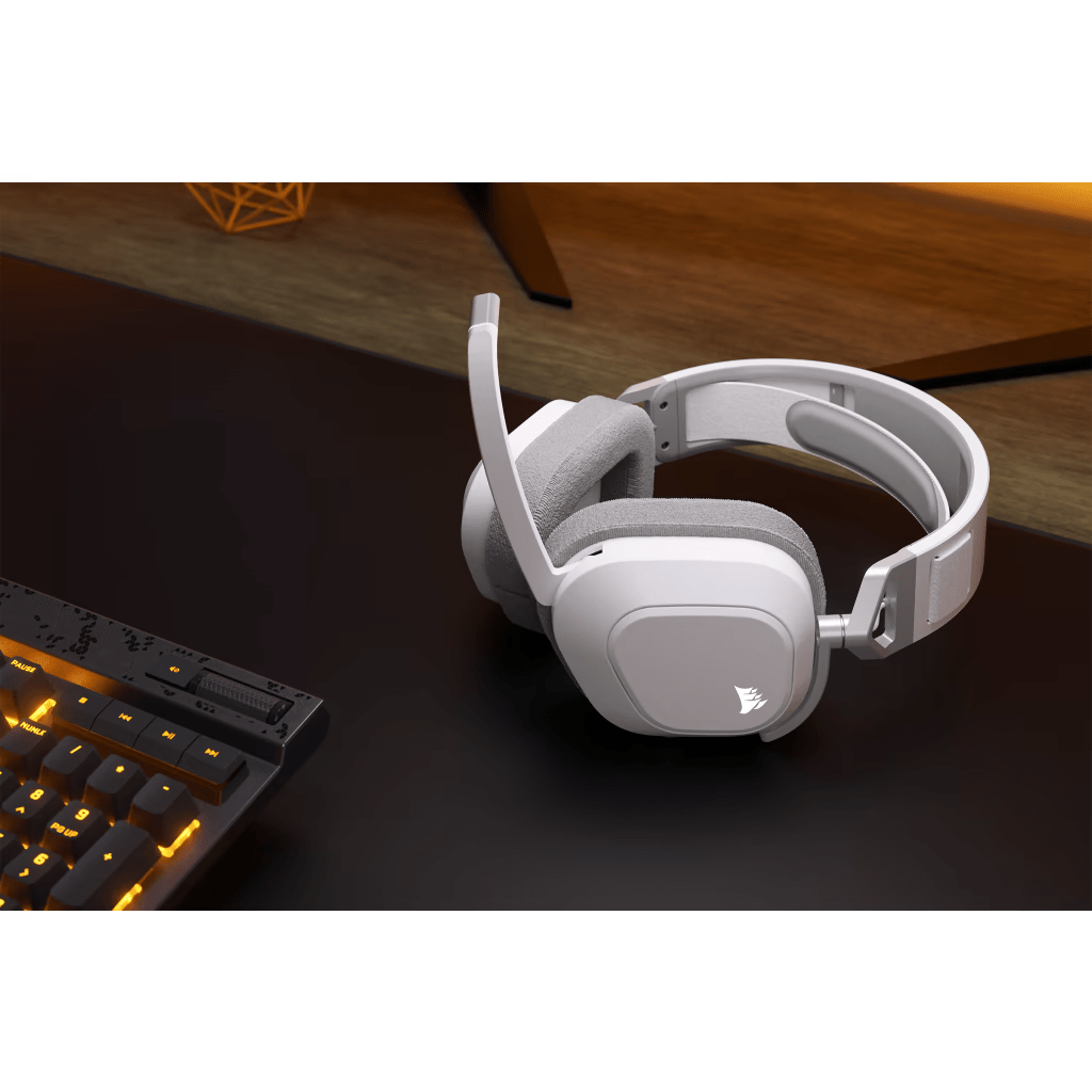 Corsair HS80 MAX Dolby Atmos Kablosuz Gaming Kulaklık Beyaz (CA-9011296-EU)