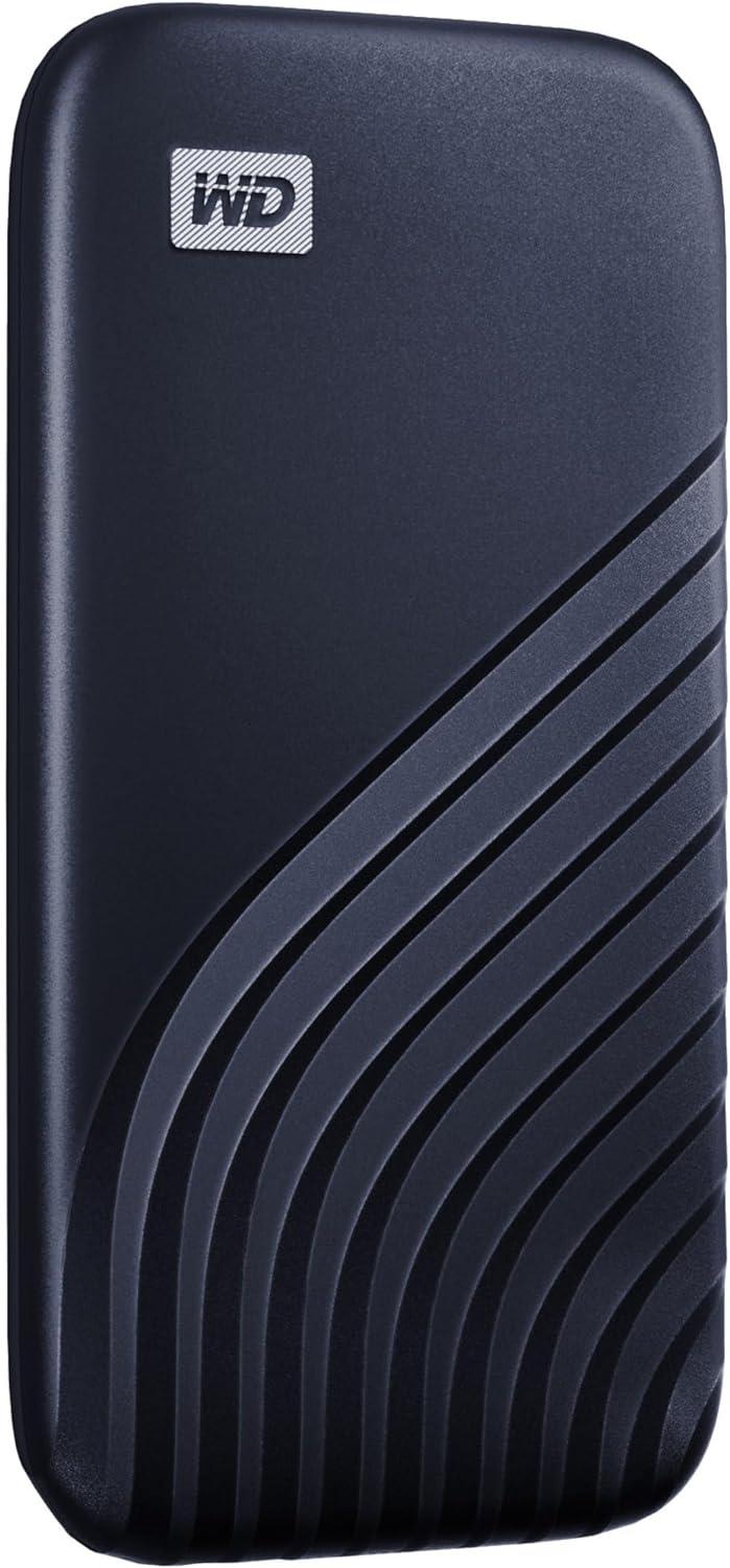 WD My Passport SSD 1TB Gece Mavisi, 1050 MB/ s Okuma, 1000 MB/s Yazma, PC ve Mac Uyumlu