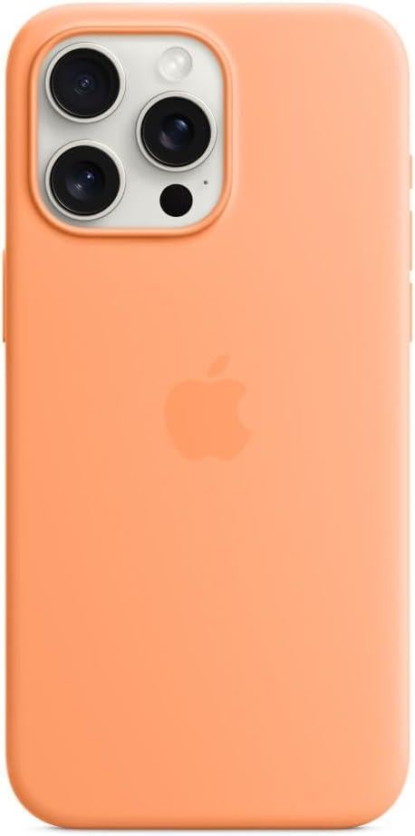 Apple iPhone 15 Pro Max MagSafe Silikon Kılıf Turuncu Sorbe - MT1W3ZM/A
 
