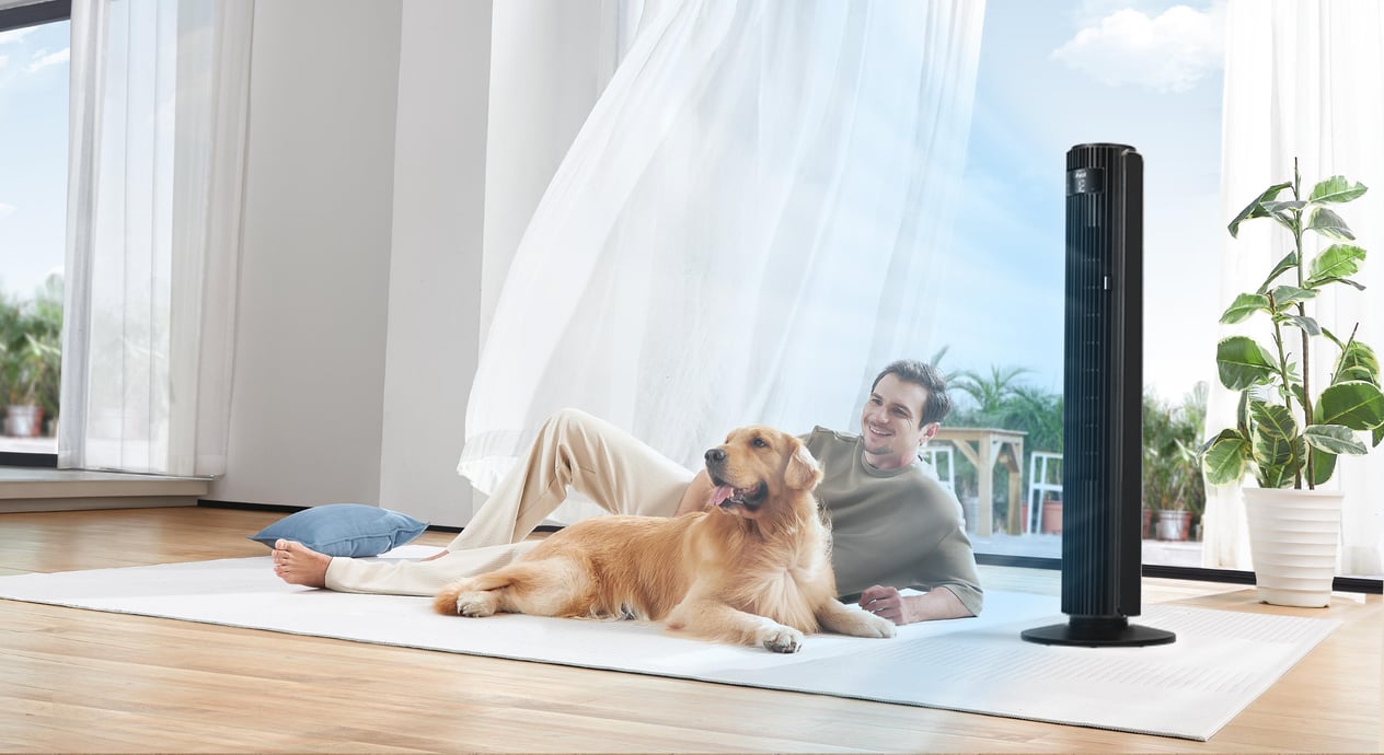 Levoit Classic Kule Tipi Fan (107 Cm) Siyah