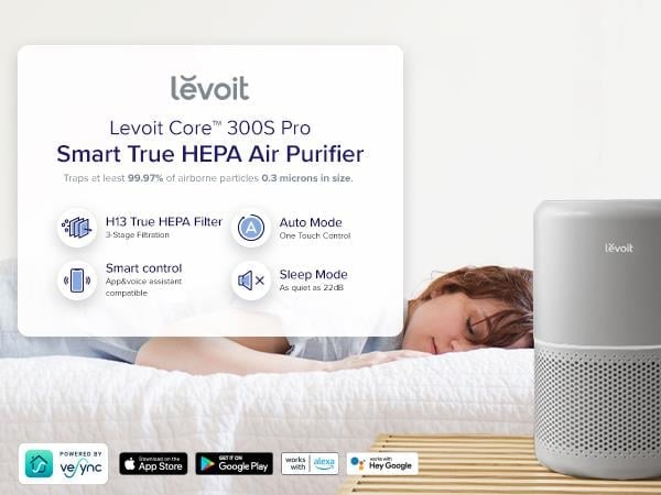 Levoit Core 300S Pro Akıllı Hava Temizleme Cihazı