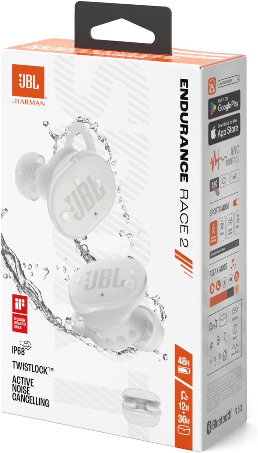 JBL Endurance Race 2 TWS Bluetooth Kulak İçi Kulaklık Beyaz