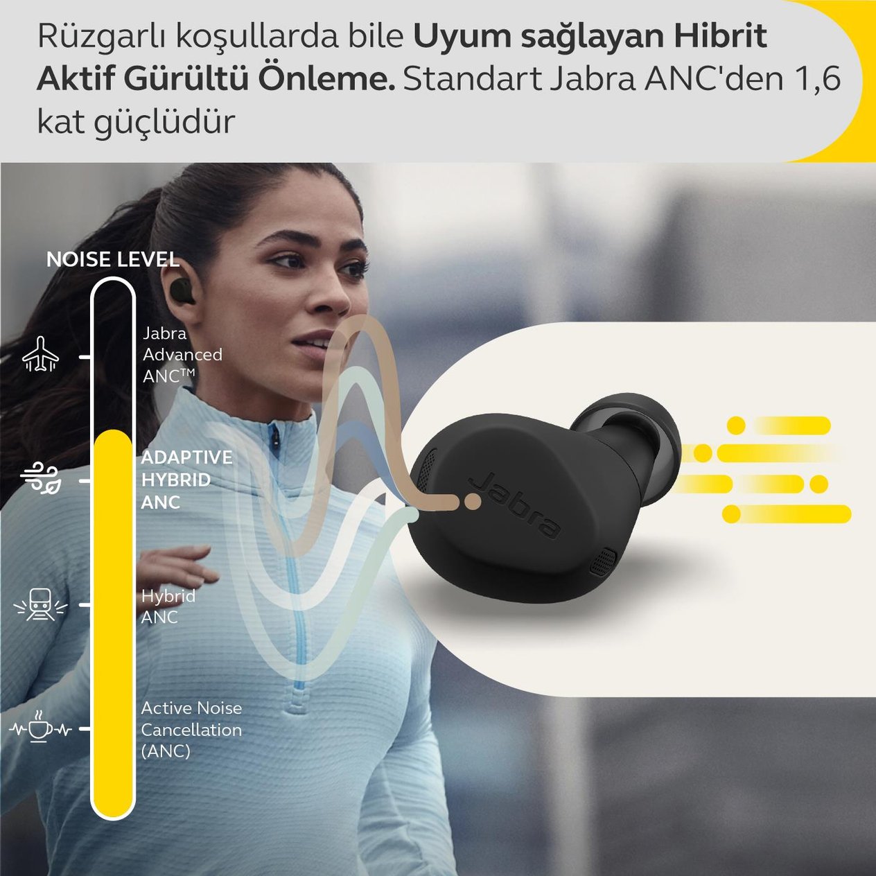 Jabra Elite 8 Active Bluetooth Kulaklık (Toz-Su-Ter Geçirmez) - Siyah