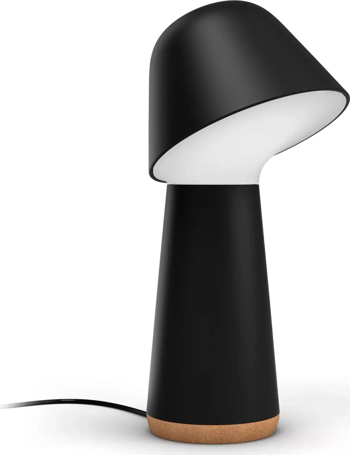 Philips Hue Twilight Akıllı Uyku ve Uyanma Lambası, Beyaz ve Renkli Işık, Alexa, Apple Home ve Google Assistant Uyumlu, Siyah