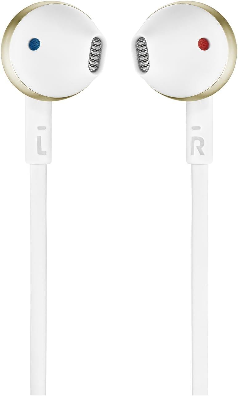 JBL T205 Kablolu Kulaklık, CT, IE, Champagne-White