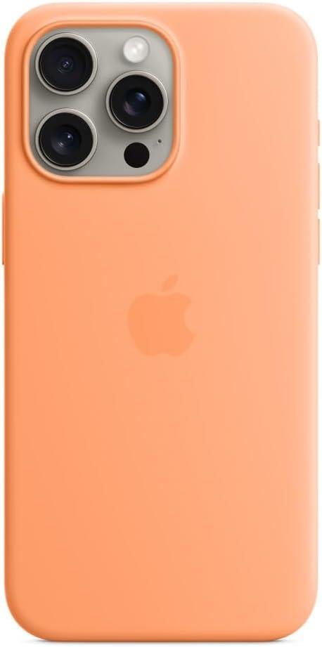 Apple iPhone 15 Pro Max MagSafe Silikon Kılıf Turuncu Sorbe - MT1W3ZM/A
 
