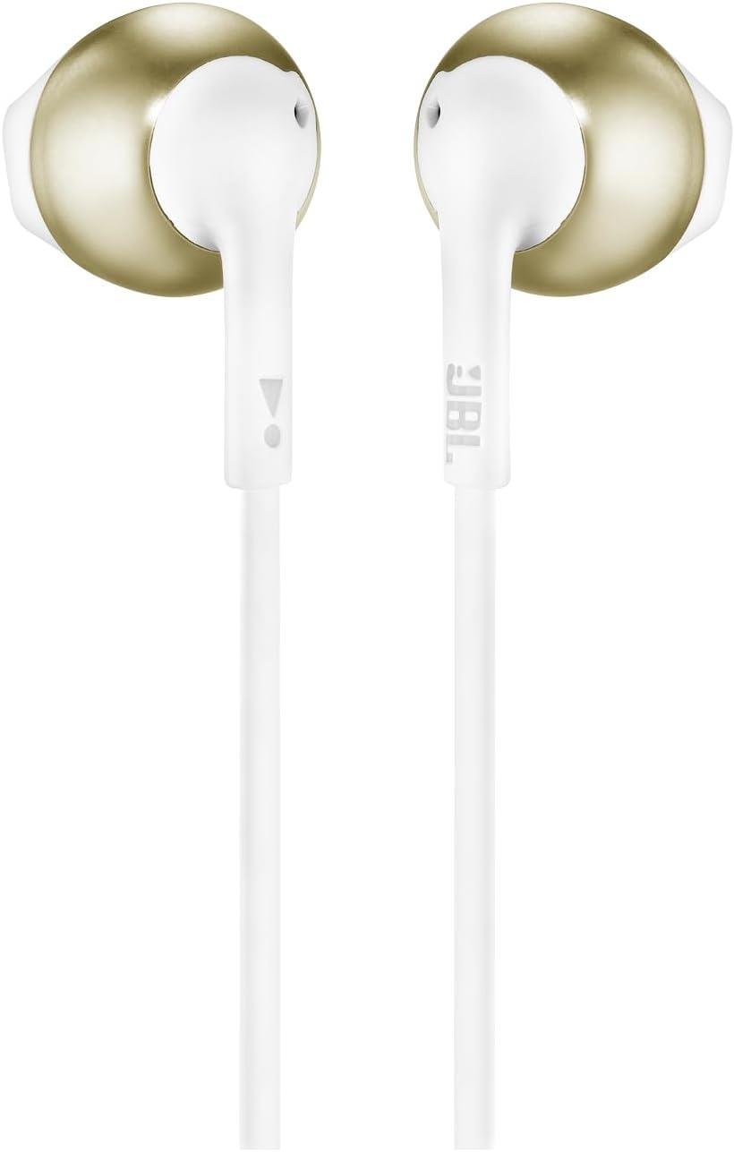 JBL T205 Kablolu Kulaklık, CT, IE, Champagne-White