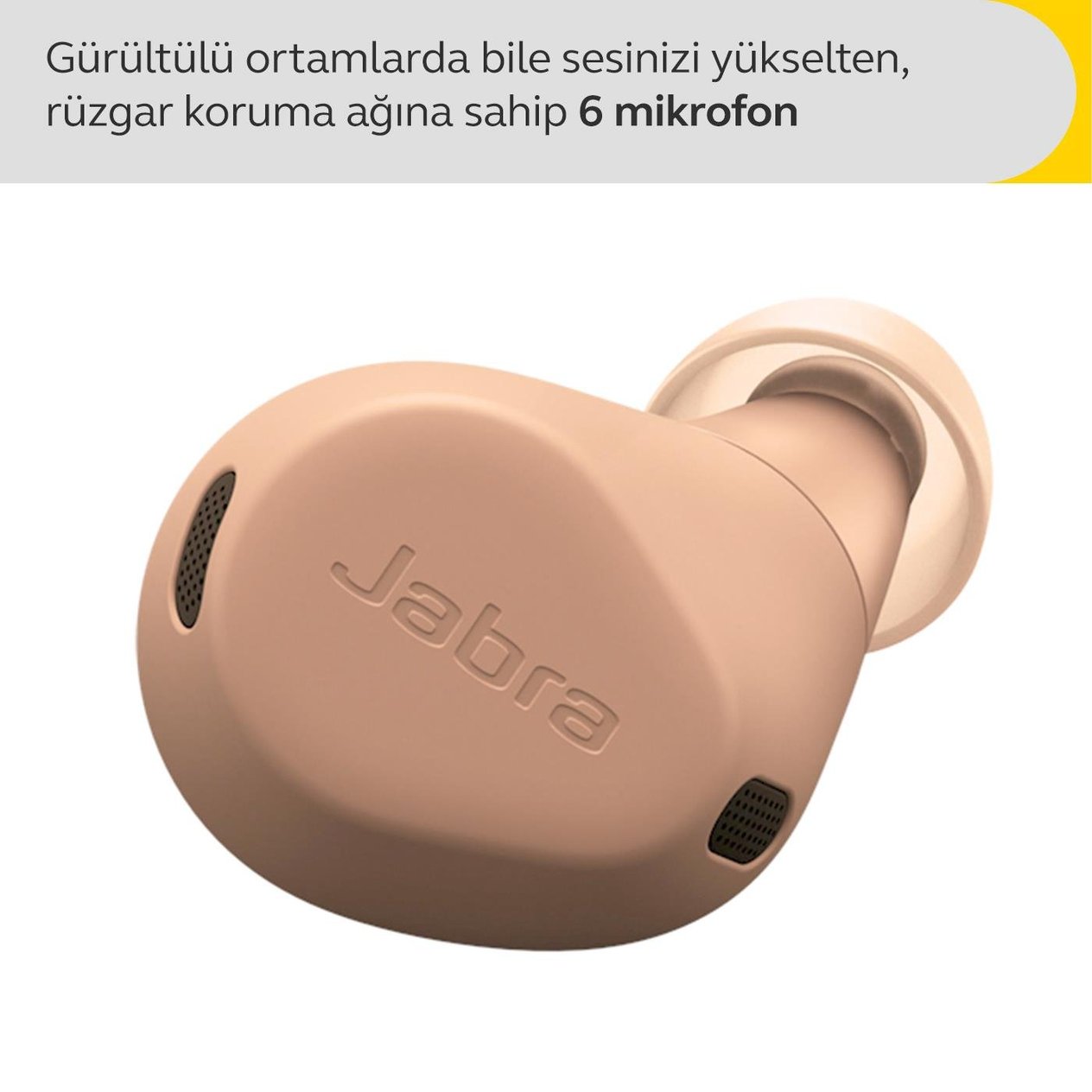 Jabra Elite 8 Active Bluetooth Kulaklık (Toz-Su-Ter Geçirmez) - Karamel