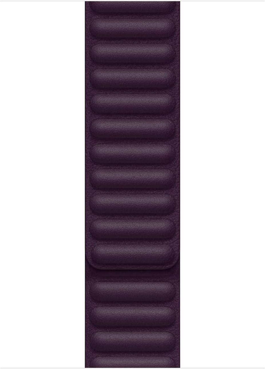  Apple Watch 41 mm Toprak Kırmızısı Baklalı Model Deri Kayış - M/L